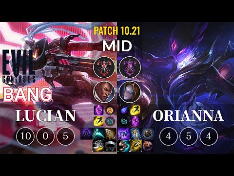 EG Bang Lucian vs Orianna Mid - KR Patch 10.21