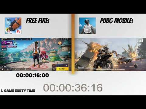 Pubg Mobile Vs  Free Fire [2025] Which one's best? Garena Free fire Vs Pubg
