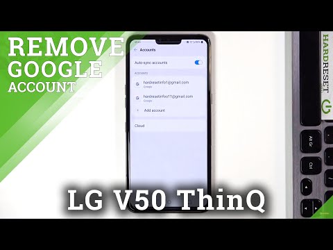 How to Remove Google Account in LG V50 ThinQ – Delete Google Account