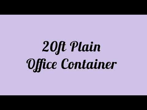 Plain Office Container in 20ft Marine Container I CCC I Mobile Office