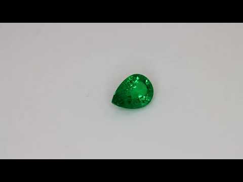 Smeraldo taglio a goccia, 1.15 ct Video