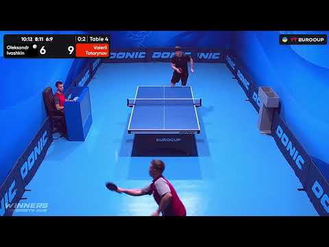 11:10 Oleksandr Ivashkin 0-3 Valerii Tatarynov 31.08.2023 TT Euro.Cup Ukraine Star. TABLE 4