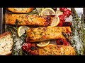 Healthy Oven Lemon Garlic Salmon