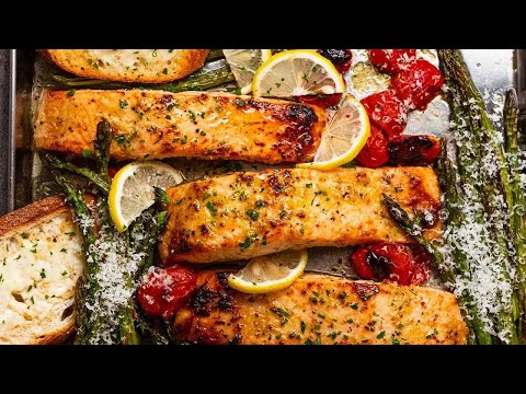 Healthy Oven Lemon Garlic Salmon