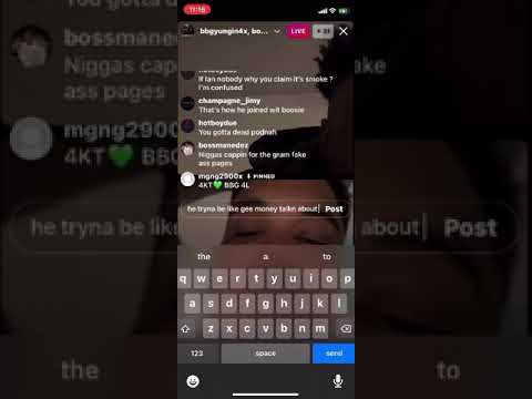 bbg debo on live dissing dutch , quick .. “everybody in tbg junkies”