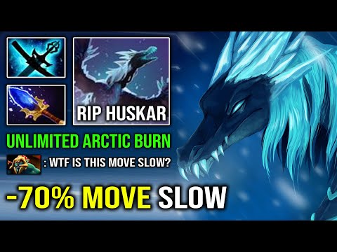 UNLIMITED Arctic Burn -70% Move Slow EZ Counter Huskar with Max Range Winter Wyvern Dota 2
