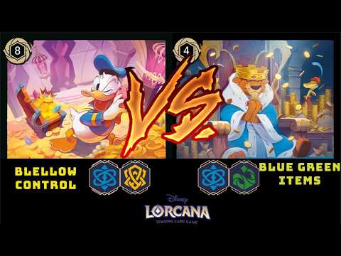 SET 11 | BLELLOW CONTROL VERSUS BLUE GREEN ITEMS | Episode 17 | Club Lorcana Versus Series
