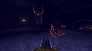 Quake (1996) Walkthrough NIGHTMARE ALL SECRETS E4M7