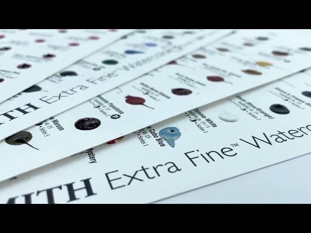 Vídeo relacionado con DANIEL SMITH Acuarela extrafina - Tarjeta de acuarela 266 y 22 puntos gouache