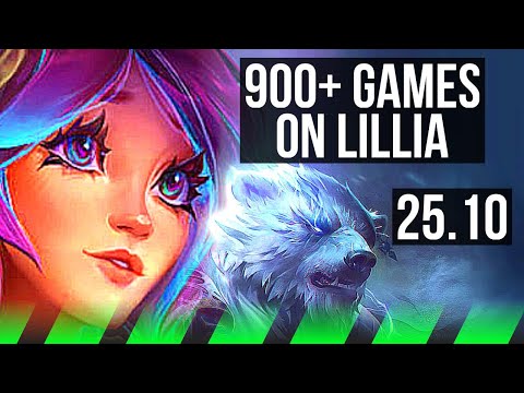LILLIA vs VOLIBEAR (JGL) | 16/0/9, Legendary, 900+ games | EUW Grandmaster | 25.10