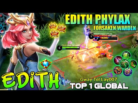 MVP Tank!! New Hero Edith Best Build and Emblem 2022 - Build Top 1 Global Edith ~ MLBB