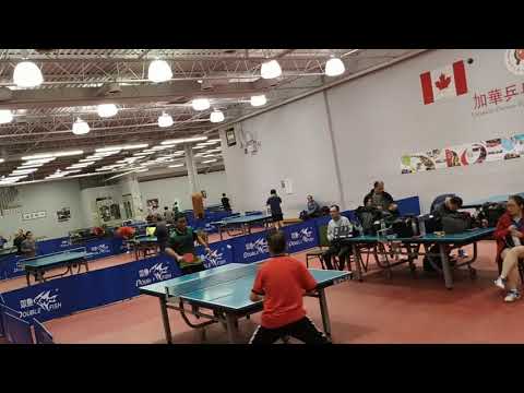 Table Tennis Canada: CCTTA 2020 Teddy RAMAROSON vs Tony LIANG (Long PIPS Attacker)