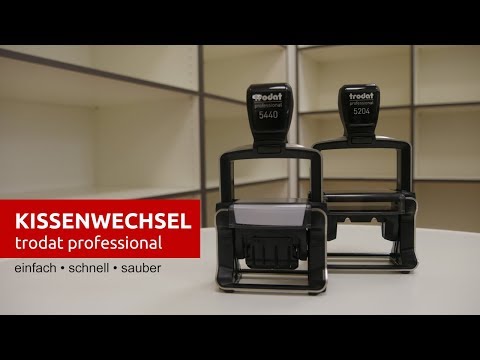 trodat Stempelkissen wechseln - professional line