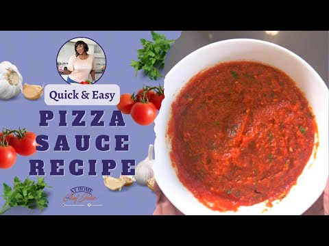 Quick and Easy Pizza Sauce Recipe | At Home with Chef Jolie