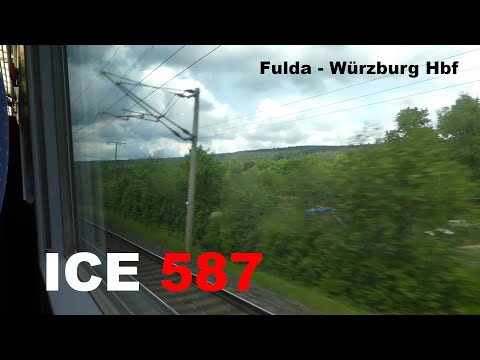 [250+ km/h] ICE 587 (ICE 2) Mitfahrt Fulda - Würzburg Hbf | ungekürzt