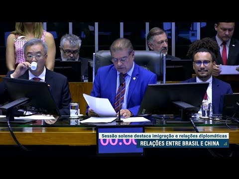 Relação entre Brasil e China é celebrada em sessão do Congresso