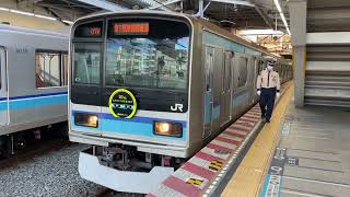 【運行開始20周年】東京メトロ東西線直通用E231系800番台 八ミツK7編成 20周年HM 西船橋駅