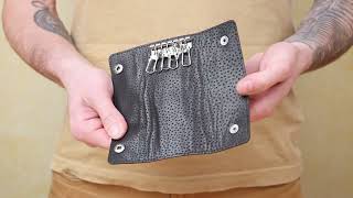 Зручна шкіряна ключниця Shvigel 16534 коричнева