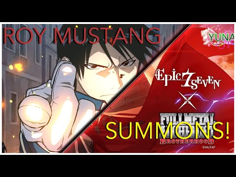 Roy Mustang Summons And Build! Fullmetal Alchemist Brotherhood Collab Is Here! - Epic Seven