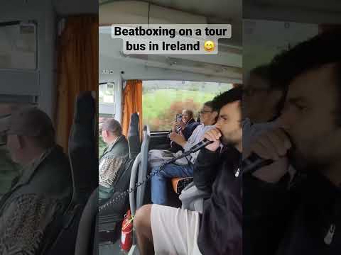 Beatboxing on a tour bus in Ireland #beatboxing #bus #ireland #paddywagon #tour #beatbox #amazing