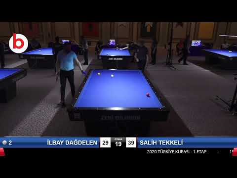 İLBAY DAĞDELEN & SALİH TEKKELİ Bilardo Maçı - 2020 TK 1.ETAP ANTALYA-4.TUR