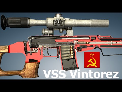 How a VSS Vintorez Suppressed Rifle Works