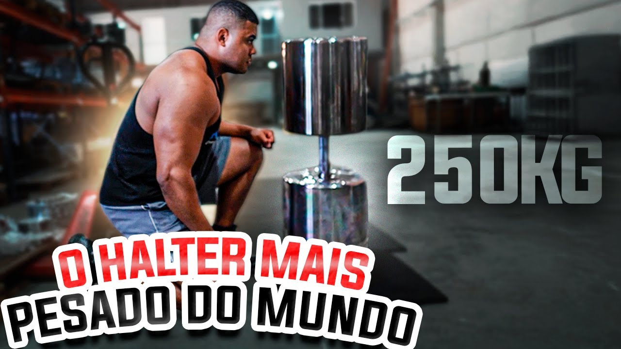 BITELO ENCAROU O HALTER DE 250KG MAIS PESADO DO MUNDO