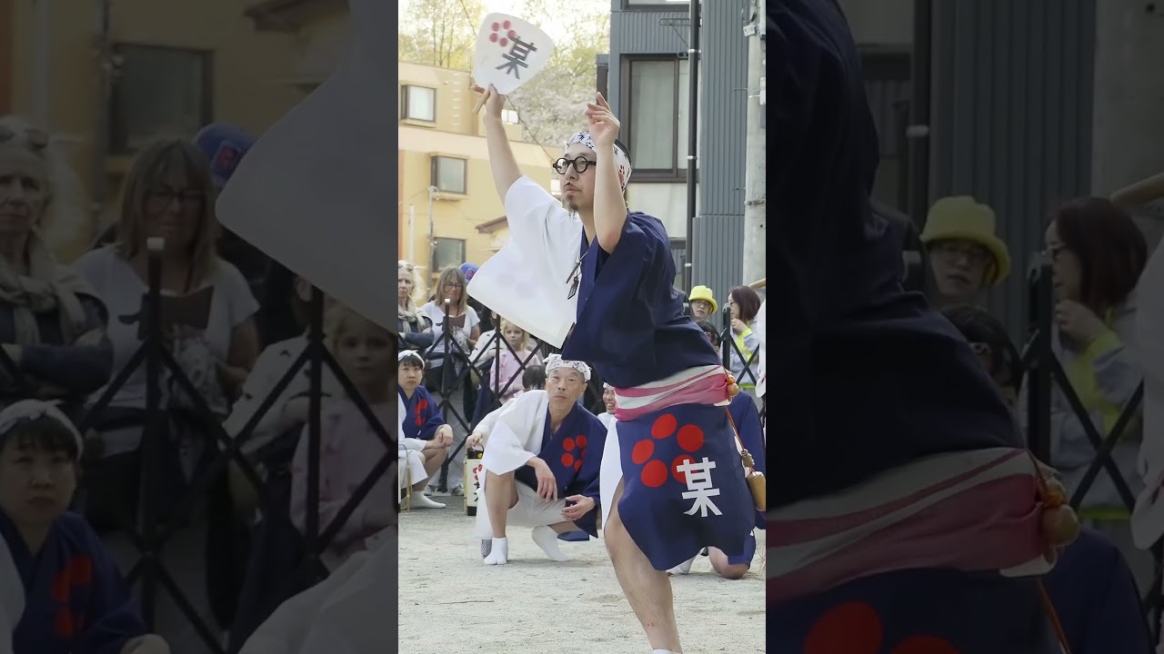 ばやしさん、二胡の調べ？で阿波踊り #なにがし連 #阿波踊り動画第一人者 #shorts #癒やしの阿波踊り