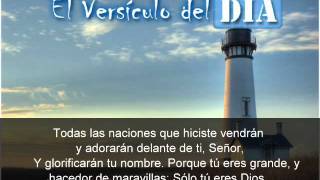 Miniatura del video: El versiculo del dia .com - Salmos 86 v9-10