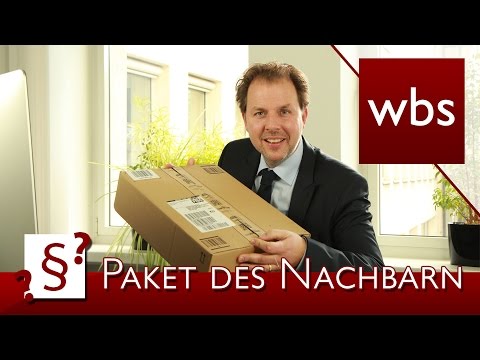 Darf ich das Paket für den Nachbarn vor die Tür stellen? | Rechtsanwalt Christian Solmecke