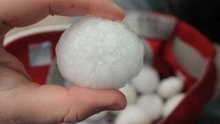 preview picture of video 'Large hail near Olney, Texas (04/09/2013)'