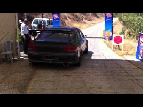 Rumman Hill Climb Start - 2012 Winner Husam Salem EVO VIII