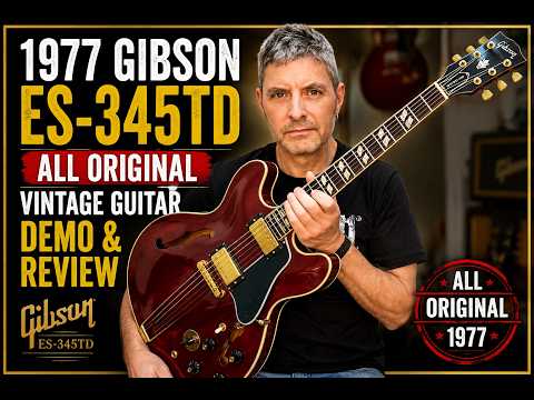 Gibson  Es-345 TD stereo 1977 ALL ORIGINAL VERY RARE - Wine red image 11