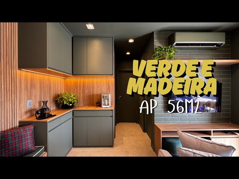 Apartment Tour 56m2 - Green and Wood