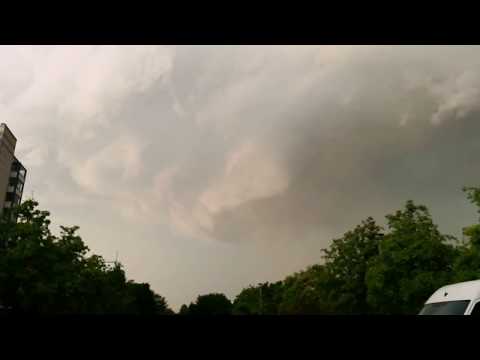 Unwetter in Magdeburg-Nord 22.06.2017, Downburst im Zeitraffer, 3. Fassung