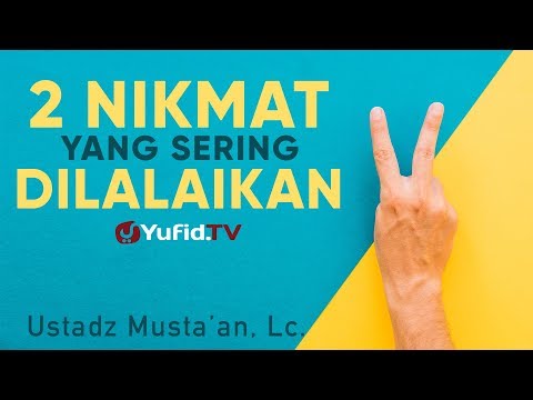 <p>Ceramah Singkat: Dua Nikmat yang Dilalaikan - Ustadz Musta'an, Lc.</p>
<p>Menghitung nikmat yang telah Allah berikan adalah sebuah pekerjaan yang sulit. Bagaimana tidak, Allah mengatakan bahwa jika seorang hamba ingin menghitung nikmat tersebut, maka tidak akan sanggup menghitungnya. Allah Ta’ala berfirman</p>
<p>وَإِن تَعُدُّوا نِعْمَةَ اللهِ لاَ تُحْصُوهَا إِنَّ اللهَ لَغَفُورٌ رَّحِيمٌ</p>
<p>“Dan jika kamu menghitung-hitung nikmat Allah, niscaya kamu tak dapat menghitung jumlahnya. Sesungguhnya Allah benar-benar Maha Pengampun lagi Maha Penyayang” (QS. An-Nahl: 18).</p>
<p>Mayoritas manusia banyak yang tertipu jika Allah berikan nikmat, padahal nikmat yang diberi akan dipertanggung jawabkan. Nabi shallallahu ‘alaihi wa sallam bersabda</p>
<p>لاَ تَزُولُ قَدَمَا عَبْدٍ يَوْمَ الْقِيَامَةِ حَتَّى يُسْأَلَ عَنْ عُمْرِهِ فِيمَا أَفْنَاهُ وَعَنْ عِلْمِهِ فِيمَا فَعَلَ وَعَنْ مَالِهِ مِنْ أَيْنَ اكْتَسَبَهُ وَفِيمَا أَنْفَقَهُ وَعَنْ جِسْمِهِ فِيمَا أَبْلاَهُ</p>
<p>“Kedua kaki seorang hamba tidaklah berpindah pada hari kiamat hingga ia ditanya mengenai umurnya, dimanakah ia habiskan; ilmunya, dimanakah ia amalkan; hartanya, bagaimana cara ia mendapatkannya dan ia infakkan; dan mengenai badannya, di manakah usangnya.” (HR. At-Tirmidzi, shahih).</p>
<p>Dalam video ceramah singkat kali ini Ustadz Musta'an hafidzhahullah menjelaskant tentang dua nikmat yang dilalaikan. Yuk simak penjelasan selengkapnya dalam video berikut.</p>
<p>#nikmat #nikmatAllah #syukurnikmat<br />
*<br />
MASIH CARI ARTIKEL ISLAM DI GOOGLE?<br />
Yuk, cari di Yufid.com (Islamic Search Engine) saja. Insyaallah LEBIH menenangkan hati!<br />
*<br />
►► SUBSCRIBE di sini untuk belajar LEBIH tentang Islam: youtube.com/subscription_center?add_user=moslemchannel<br />
*<br />
YUK, FOLLOW SOSIAL MEDIA YUFID.TV LAINNYA UNTUK MENDAPATKAN UPDATE VIDEO TERBARU!<br />
Fabebook: facebook.com/Yufid.TV/<br />
Instagram: instagram.com/yufid.tv/<br />
Telegram: telegram.me/yufidtv<br />
Yufid.TV Official Website: yufid.tv<br />
*<br />
YUK, DUKUNG YUFID.TV!<br />
Yuk, dukung dengan belanja di Yufid Store: yufidstore.com<br />
*<br />
DONASI UNTUK VIDEO DAKWAH DAPAT DISALURKAN KE:</p>
<p>BNI SYARIAH<br />
0381.346.658<br />
a.n. YUFID NETWORK YAYASAN</p>
<p>BANK SYARIAH MANDIRI<br />
7086.882.242<br />
a.n. YAYASAN YUFID NETWORK</p>
<p>Paypal: finance@yufid.org</p>
<p>NB:<br />
Rekening di atas adalah rekening khusus donasi Yufid Network, jadi Anda tidak perlu konfirmasi setelah mengirimkan donasi. Cukup tuliskan keterangan donasi pada saat Anda transfer.</p>
<p>Link catatan penerimaan donasi Yufid Network selama ini dapat Anda lihat di: goo.gl/y7o7Se</p>
<p>Ceramah Singkat: Dua Nikmat yang Dilalaikan - Ustadz Musta'an, Lc.</p>
<p>Menghitung nikmat yang telah Allah berikan adalah sebuah pekerjaan yang sulit. Bagaimana tidak, Allah mengatakan bahwa jika seorang hamba ingin menghitung nikmat tersebut, maka tidak akan sanggup menghitungnya. Allah Ta’ala berfirman</p>
<p>وَإِن تَعُدُّوا نِعْمَةَ اللهِ لاَ تُحْصُوهَا إِنَّ اللهَ لَغَفُورٌ رَّحِيمٌ</p>
<p>“Dan jika kamu menghitung-hitung nikmat Allah, niscaya kamu tak dapat menghitung jumlahnya. Sesungguhnya Allah benar-benar Maha Pengampun lagi Maha Penyayang” (QS. An-Nahl: 18).</p>
<p>Mayoritas manusia banyak yang tertipu jika Allah berikan nikmat, padahal nikmat yang diberi akan dipertanggung jawabkan. Nabi shallallahu ‘alaihi wa sallam bersabda</p>
<p>لاَ تَزُولُ قَدَمَا عَبْدٍ يَوْمَ الْقِيَامَةِ حَتَّى يُسْأَلَ عَنْ عُمْرِهِ فِيمَا أَفْنَاهُ وَعَنْ عِلْمِهِ فِيمَا فَعَلَ وَعَنْ مَالِهِ مِنْ أَيْنَ اكْتَسَبَهُ وَفِيمَا أَنْفَقَهُ وَعَنْ جِسْمِهِ فِيمَا أَبْلاَهُ</p>
<p>“Kedua kaki seorang hamba tidaklah berpindah pada hari kiamat hingga ia ditanya mengenai umurnya, dimanakah ia habiskan; ilmunya, dimanakah ia amalkan; hartanya, bagaimana cara ia mendapatkannya dan ia infakkan; dan mengenai badannya, di manakah usangnya.” (HR. At-Tirmidzi, shahih).</p>
<p>Dalam video ceramah singkat kali ini Ustadz Musta'an hafidzhahullah menjelaskant tentang dua nikmat yang dilalaikan. Yuk simak penjelasan selengkapnya dalam video berikut.</p>
<p>#nikmat #nikmatAllah #syukurnikmat<br />
*<br />
MASIH CARI ARTIKEL ISLAM DI GOOGLE?<br />
Yuk, cari di Yufid.com (Islamic Search Engine) saja. Insyaallah LEBIH menenangkan hati!<br />
*<br />
►► SUBSCRIBE di sini untuk belajar LEBIH tentang Islam: youtube.com/subscription_center?add_user=moslemchannel<br />
*<br />
YUK, FOLLOW SOSIAL MEDIA YUFID.TV LAINNYA UNTUK MENDAPATKAN UPDATE VIDEO TERBARU!<br />
Fabebook: facebook.com/Yufid.TV/<br />
Instagram: instagram.com/yufid.tv/<br />
Telegram: telegram.me/yufidtv<br />
Yufid.TV Official Website: yufid.tv<br />
*<br />
YUK, DUKUNG YUFID.TV!<br />
Yuk, dukung dengan belanja di Yufid Store: yufidstore.com<br />
*<br />
DONASI UNTUK VIDEO DAKWAH DAPAT DISALURKAN KE:</p>
<p>BNI SYARIAH<br />
0381.346.658<br />
a.n. YUFID NETWORK YAYASAN</p>
<p>BANK SYARIAH MANDIRI<br />
7086.882.242<br />
a.n. YAYASAN YUFID NETWORK</p>
<p>Paypal: finance@yufid.org</p>
<p>NB:<br />
Rekening di atas adalah rekening khusus donasi Yufid Network, jadi Anda tidak perlu konfirmasi setelah mengirimkan donasi. Cukup tuliskan keterangan donasi pada saat Anda transfer.</p>
<p>Link catatan penerimaan donasi Yufid Network selama ini dapat Anda lihat di: goo.gl/y7o7Se</p>