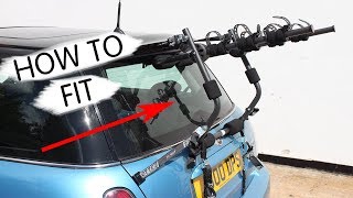 HOW TO FIT BOOT MOUNTED BIKE CYCLE CARRIER RACK * BMW MINI ONE COOPER *