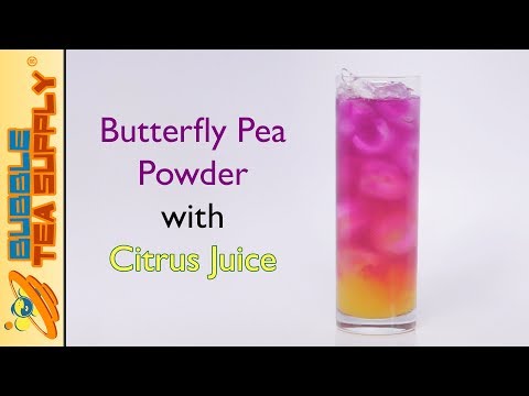 How to Make a Butterfly Pea with Citrus Juice Drink