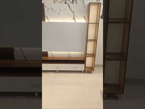 Amaltas TV Unit with Lowers Design, Back Light and Open Rack - photo 2