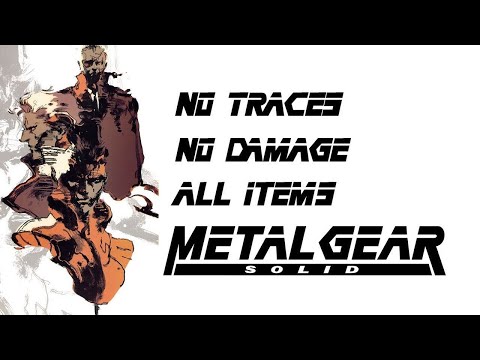 Metal Gear Solid (PS1) No traces run / 100% items / No damage / Best ending & rating longplay