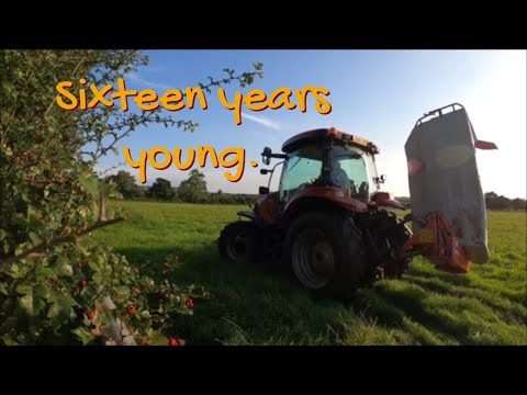 02/09/23  Mowing second cut silage with our 16 year old Khun GMD66 Select.