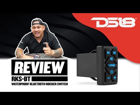 DS18 RKS-BT Waterproof Bluetooth Rocker Switch Audio Streamer With Controls