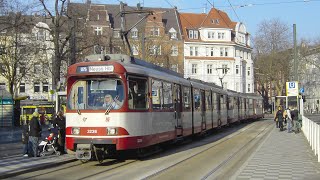 preview picture of video '[Sound] Stadtbahn Duewag/Kiepe GT8SU (Wagennr. 3236) der Rheinbahn AG Düsseldorf'
