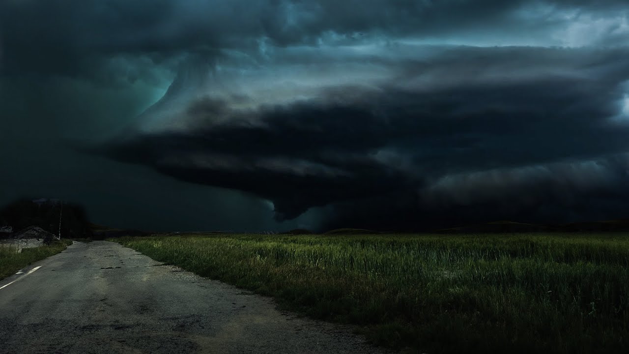 Eerie Thunderstorm Approaching your Village | Calm Before the Storm Ambience | 3 HOURS