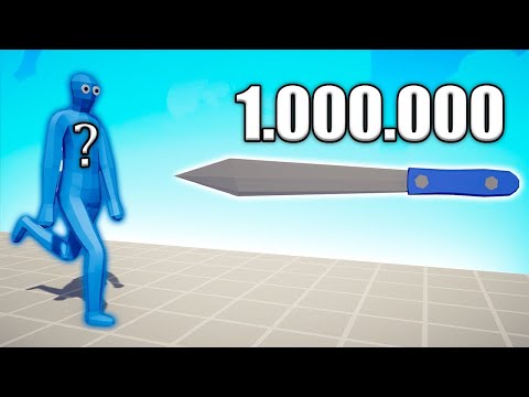 1.000.000 DAMAGE KNIFE vs RANDOM UNITS - TABS | Totally Accurate Battle Simulator 2025