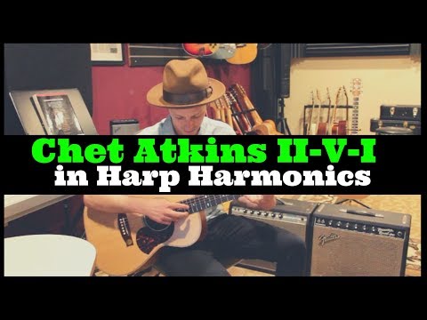 Chet Atkins II-V-I in Harp Harmonics - Jon MacLennan