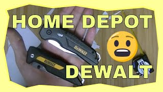 First Look At The DeWalt 2 Piece Knife Combo Sold At Home Depot