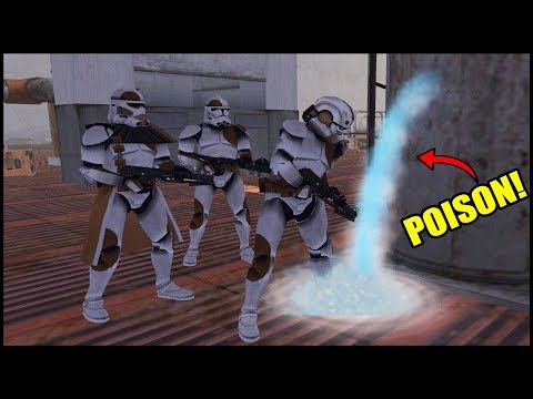 Droids POISON Clone Army Water Supply! - Men of War: Star Wars Mod Battle Simulator