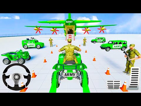 Us Army ATV Game Simulator 2022 - Army Vehicle Transport Truck Driving | Android GamePlay