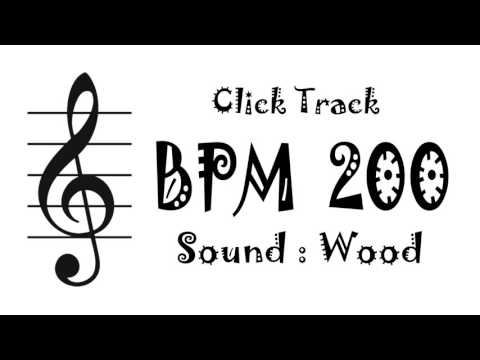 【BPM 200】Wood - Click Track Metronome